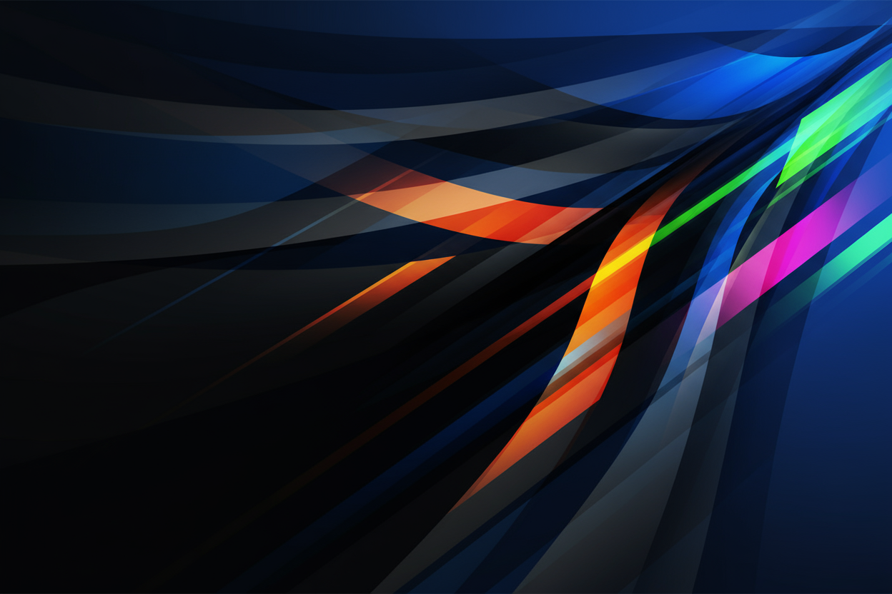 generate an abstract image that will be used as background of an html text element overlay in white - this background image should have no text but allow the html above it to contrast well. it can be an abstrat image, that would resonate with sports, action and clothing apparel = no need to place actual cloth in it.